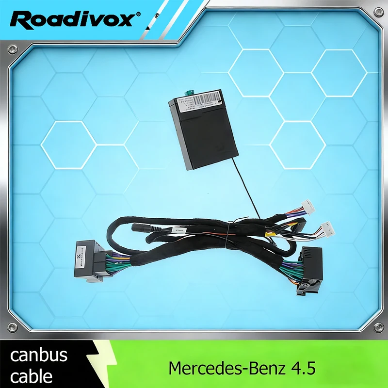 16pin Android Car Radio Wire Harness Power cable Adapter Canbus decoder box For Mercedes Benz NTG 4.5 A/B/C/E/G/ML/CLA/GLA/GL