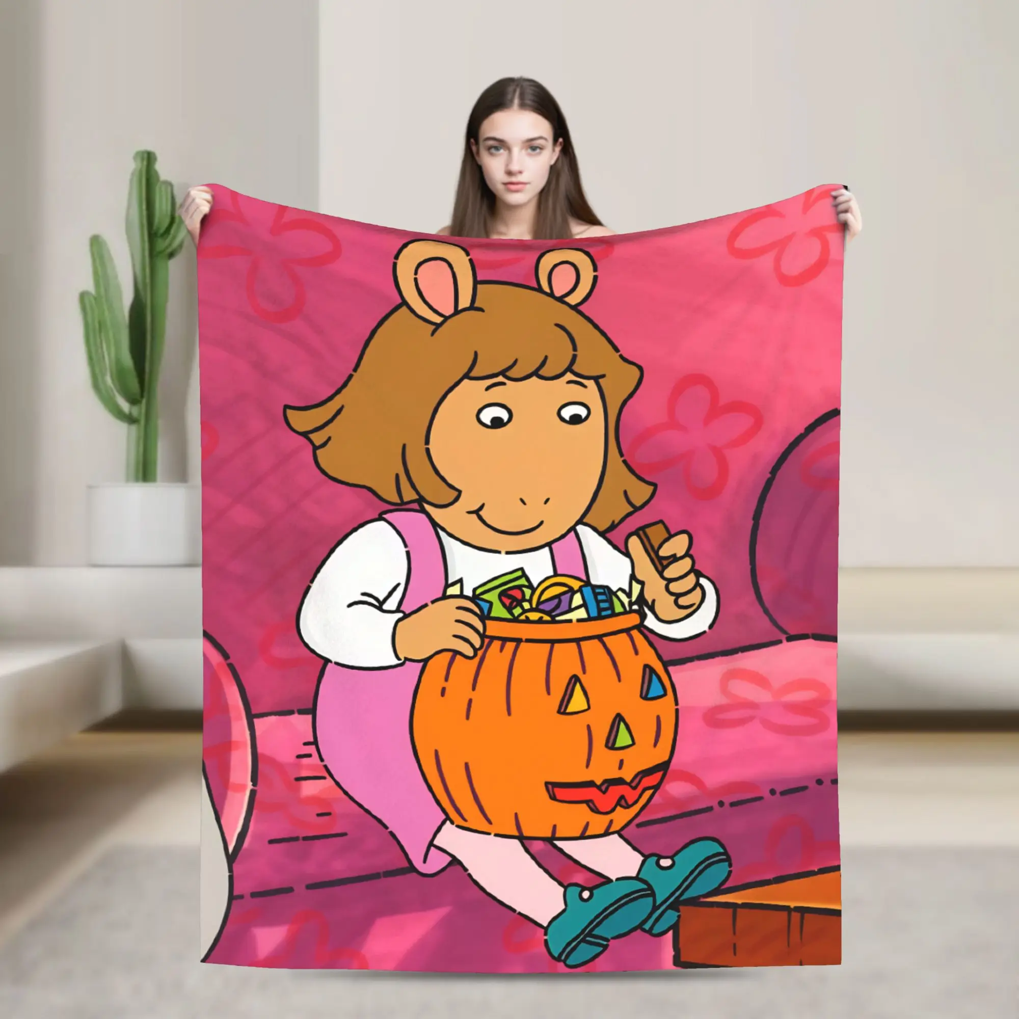 Super Soft Throw Blanket Travel Cartoon A-Arthur  Blanket  Flannel Bedspread For Home Decor Fashion Sofa Bed Cover