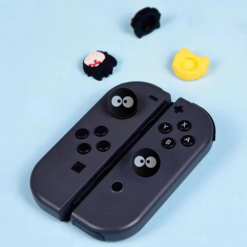 Thumb Stick Grip Cap For Nintendo Switch Oled NS Lite Cute Cartoon JoyCon Controller Joystick Protector Case Soft Silicone Cover