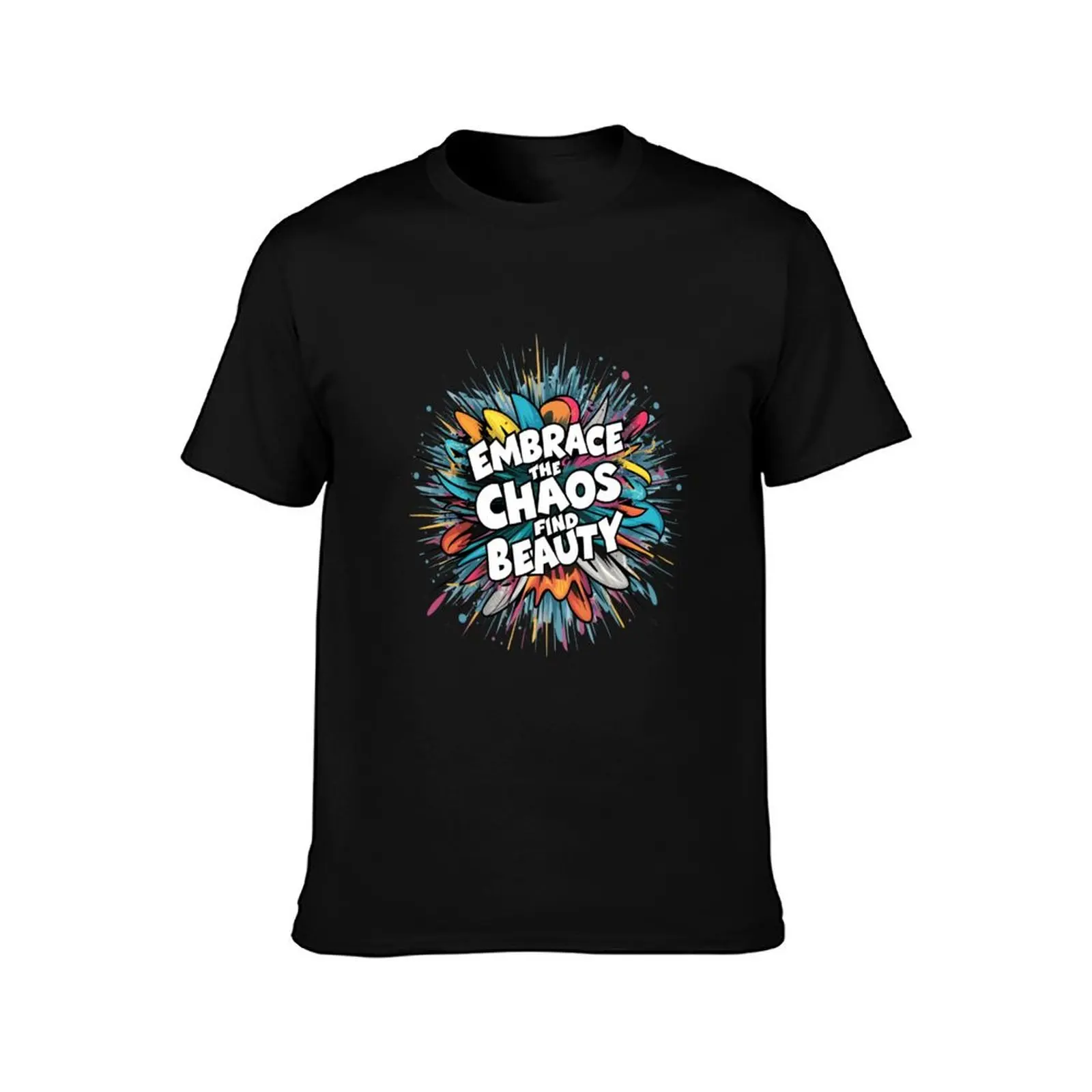 Abstract Expression T-Shirt Retro Style Print Casual Top