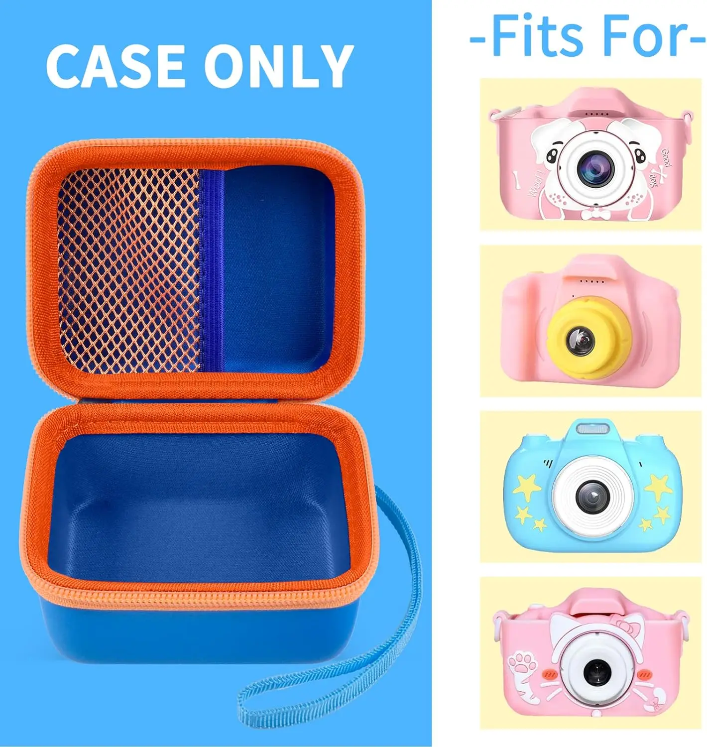 （Case only) Camera Case for Seckton/for Desuccus/for PROGRACE/for GKTZ/for Dylanto/for Rindol/for HANGRUI Kids Digital Camera