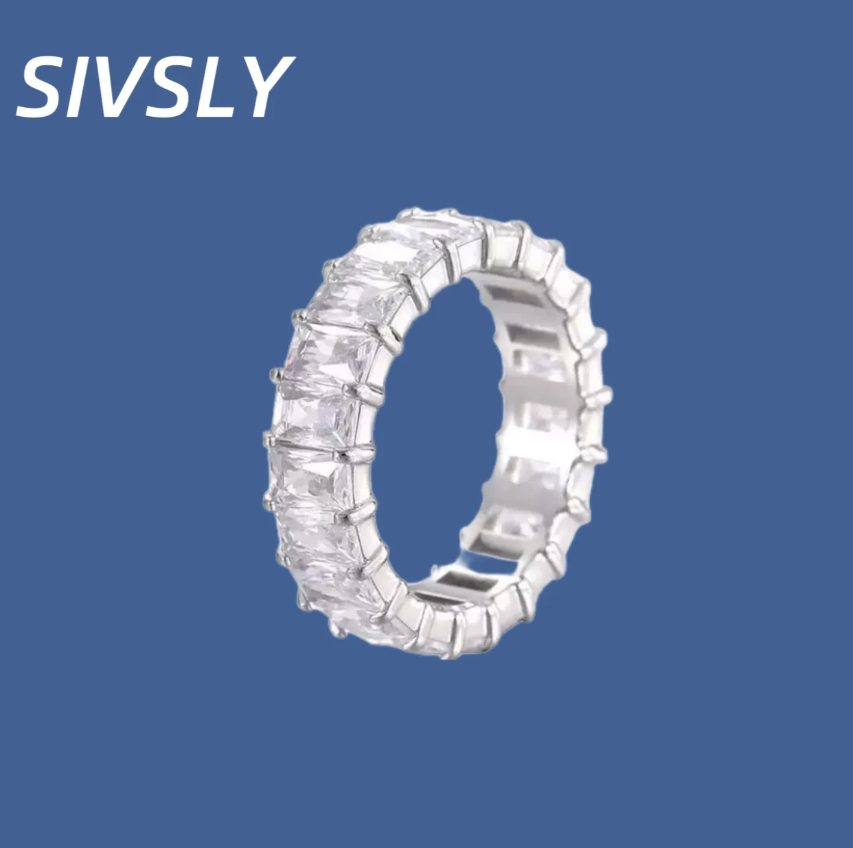 خاتم فاخر من الفولاذ التيتانيوم الأكثر مبيعًا، خاتم زركونيوم على الموضة الأوروبية والأمريكية، طراز جديد، مخصص