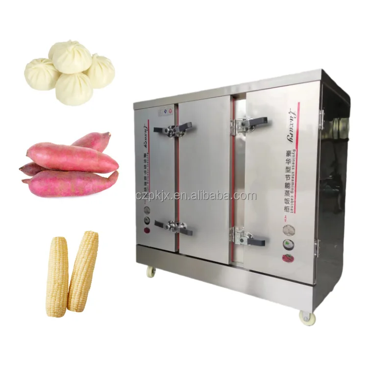 Dumpling Bun Food Steam Cabinet Rice Steaming Cabinet Large Capacity Commercial Electric Rice Steamer Machine Good Quality 220V