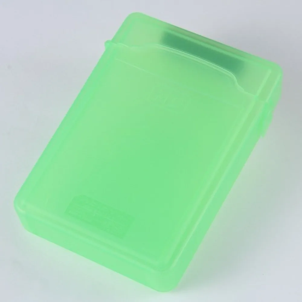 2PCS ABS Material Hard Disk Protection Box 3.5 Inch Size Blue/Green/Grey/White Anti-Static Storage Box Transparent Design