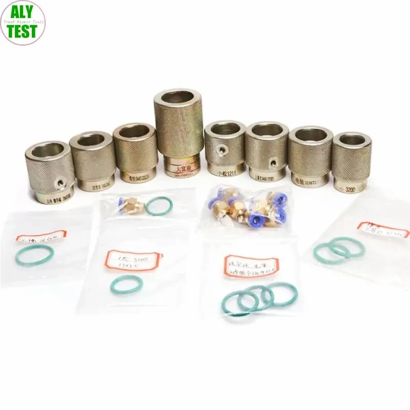 Built-in Oil Return Fixture Adaptors Diesel Collector Tool Grippers for CAT BOSCH DENSO KOMASTU VOLVO Delphi