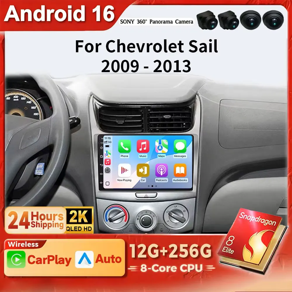 Android 16 Carplay Auto For Chevrolet Silverado 3 GMTK2 2014-2018 Car Radio Multimedia Video Player 2Din 4G+WIFI GPS Navigation
