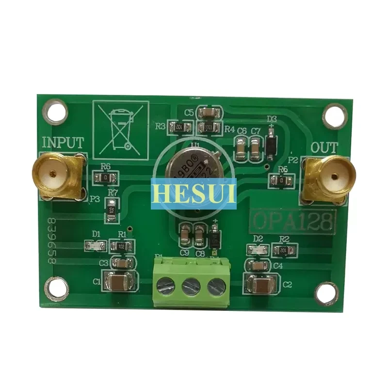 

Electrometer level charge operational Amplifier OPA128 Low bias low offset 110dB gain high impedance