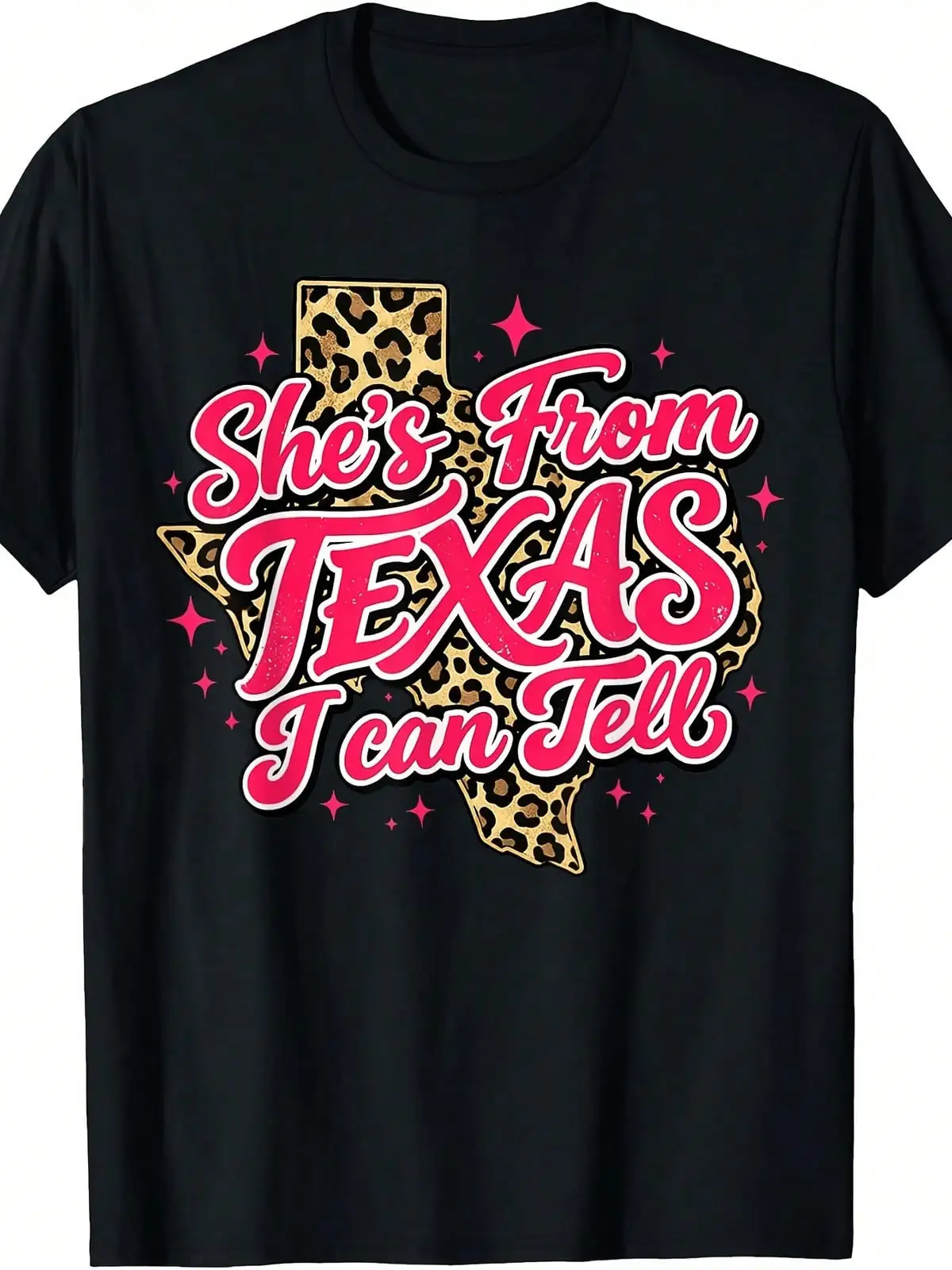 I Can Tell At A Glance That She'S From Texas. Vintage-Style Texas T-Shirt,Breathable And Comfortable Short-Sleeved Round-Neck Top, Suitable For All Seasons, Everyday Wear For Wome