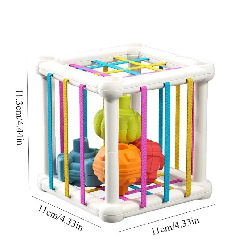 Atividade sensorial empilhamento forma cubo habilidade motora fina dedo traning jogo cedo brinquedos educativos para infantil brinquedo do bebê presente