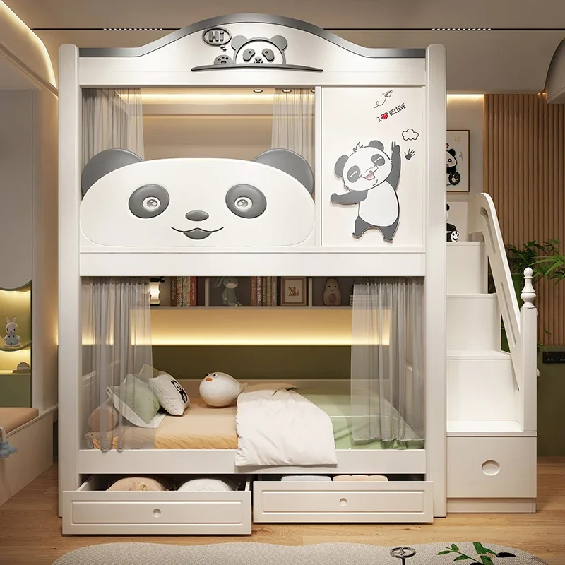 Bunk beds, small apartment, panda tree house