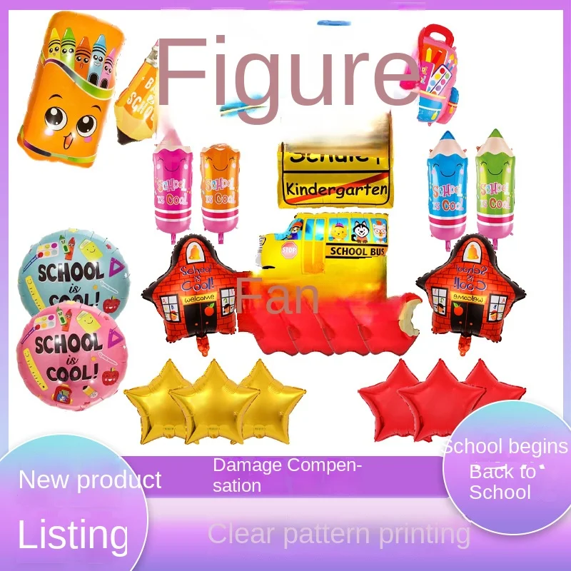 Новинка, вернуться в школу для начала Школьного сезона, алюминиевые воздушные шары, украшения для классной комнаты