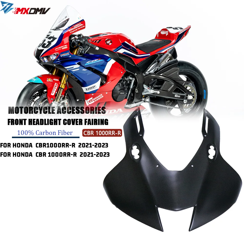 Carbon Fiber Front Headlight Cover Fairing For Honda CBR1000RR-R CBR 1000RR-R 2021 -2023 Motorcycle Headstock Front Fairing Cove