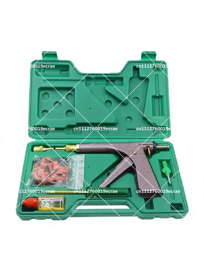 Motorcycle Tire Repair Tool Kit Radial Tubeless Puncture Fix Set with Rubber Nail Heads