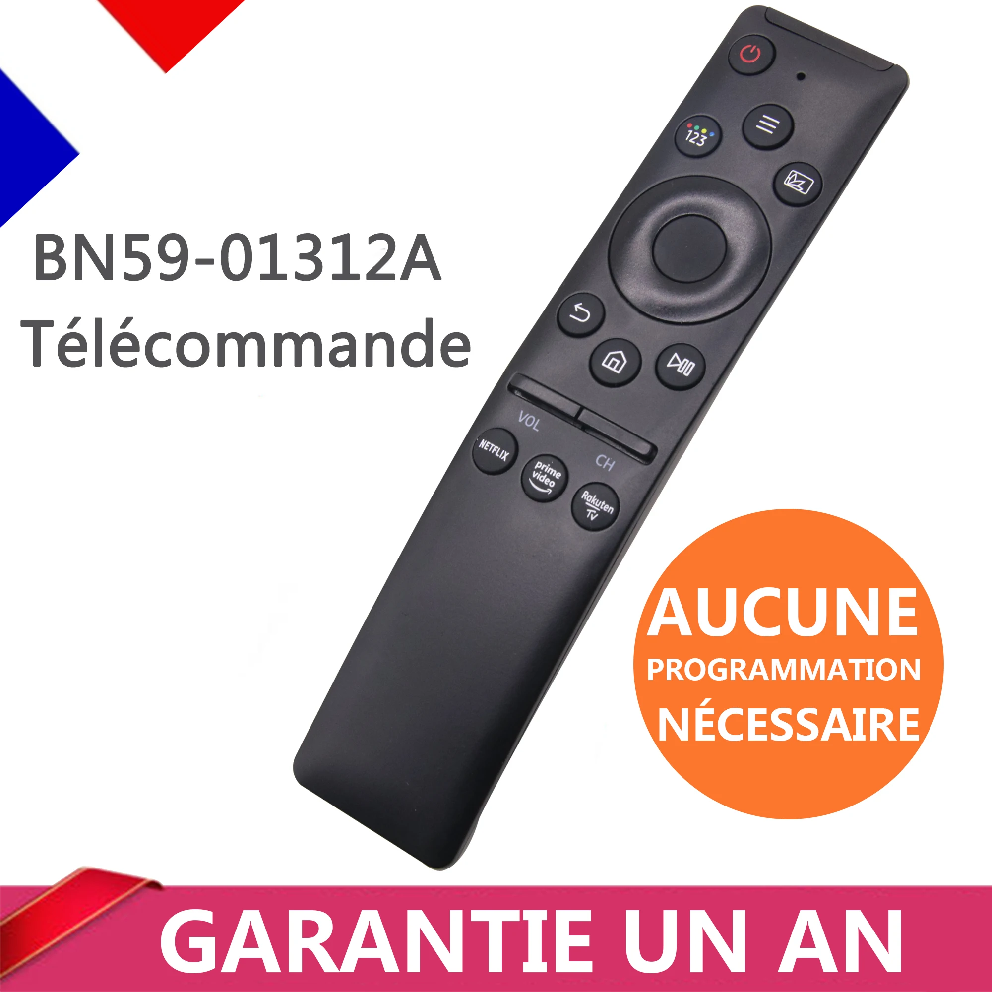 AA59-01312A Remote for Samsung Smart TV, Universal Replacement Controller, No Programming Needed for Samsung 4K UHD TV