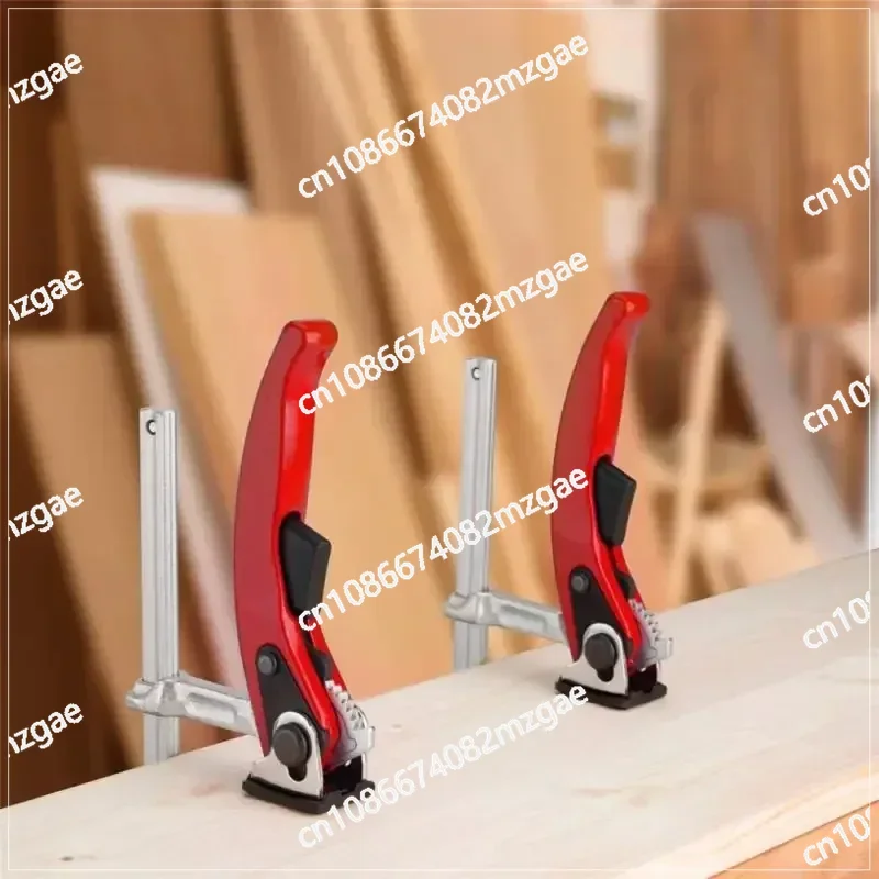 300*80mm Ratchet Fast F Clamp Heavy Duty All-Steel Forged F Clamp Woodworking Clamp Fixed Machine Tool Fixture Hand Tool