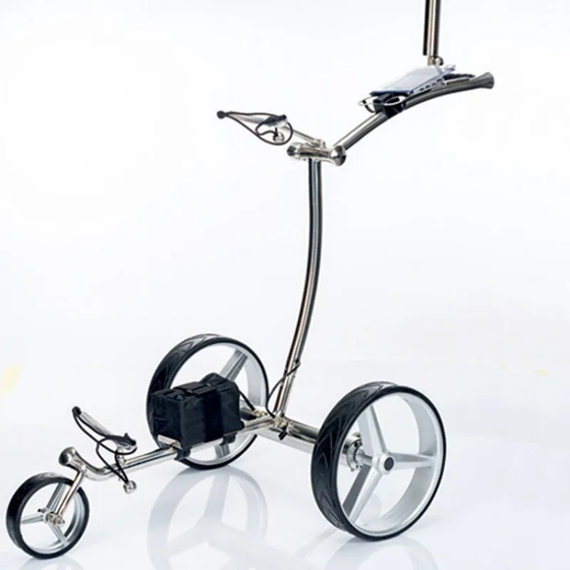 Remote-Controlled Electric Golf Cart | Stainless Steel Folding Cart