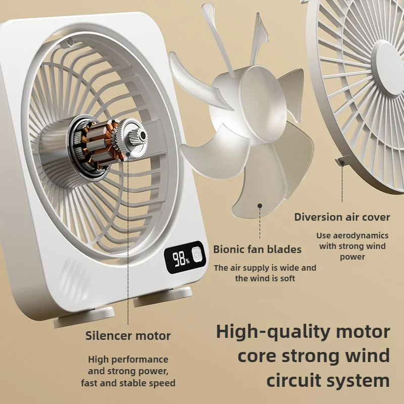 Мини-настольный вентилятор, портативный кондиционер, USB перезаряжаемый цифровой настольный вентилятор, воздушный охладитель, настольные вентиляторы для комнаты, дома