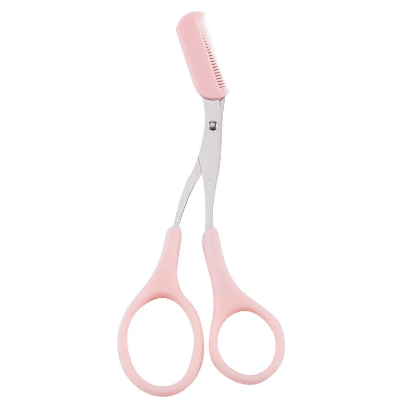 Eyebrow Razor Scissor Stainless Steel Safe Anti-scratch Trimmer for Beginners Crescent SharpTweezers Nai Beauty Tool Multi-color