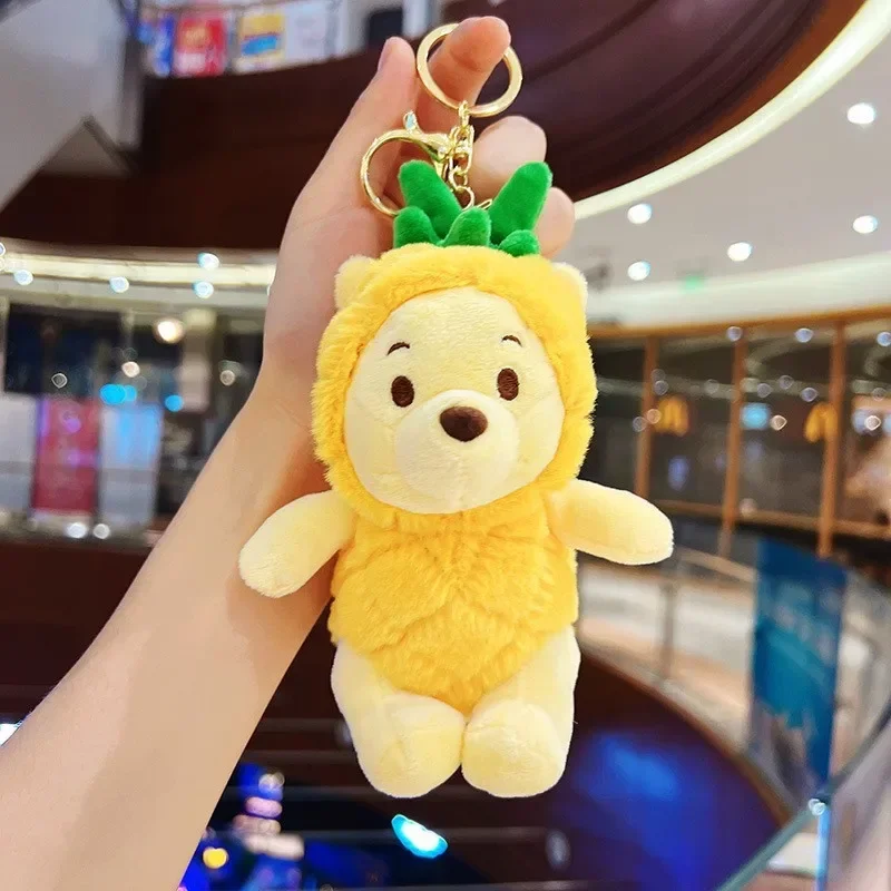 

Kawaii Lotso Plush Keychain Pendant 18cm Pineapple Strawberry Series Cartoon Toy Story Plush Doll Bag Deco Birthday Gift