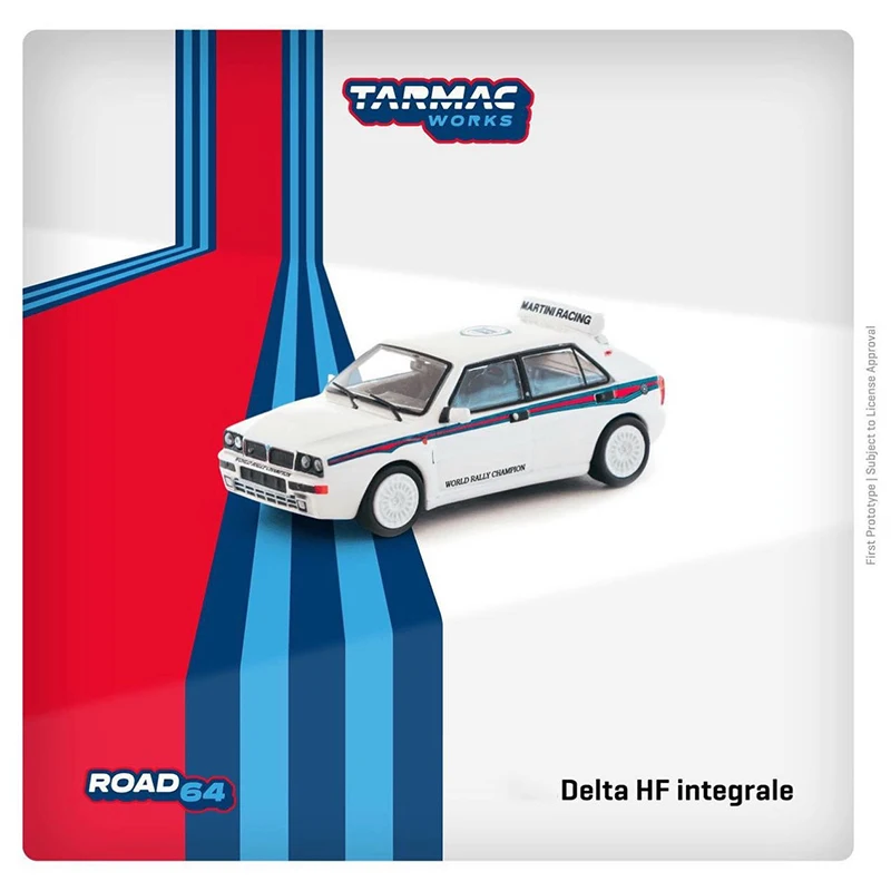 

TW In Stock 1:64 Delta HF Integrale Diecast Diorama Car Model Collection Miniature Carros Toys Tarmac Works