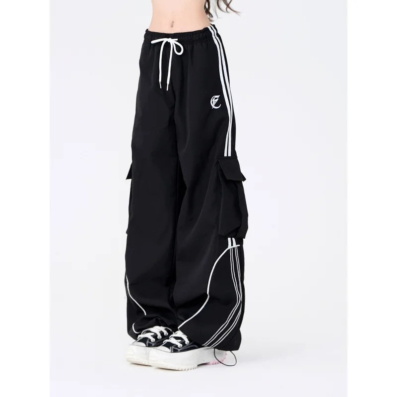 

Bla Wide Leg Workwear Sport Pants for Women Loose Casual Hip Hop Jazz Dance Spring Summer New Sle American Trend Brand