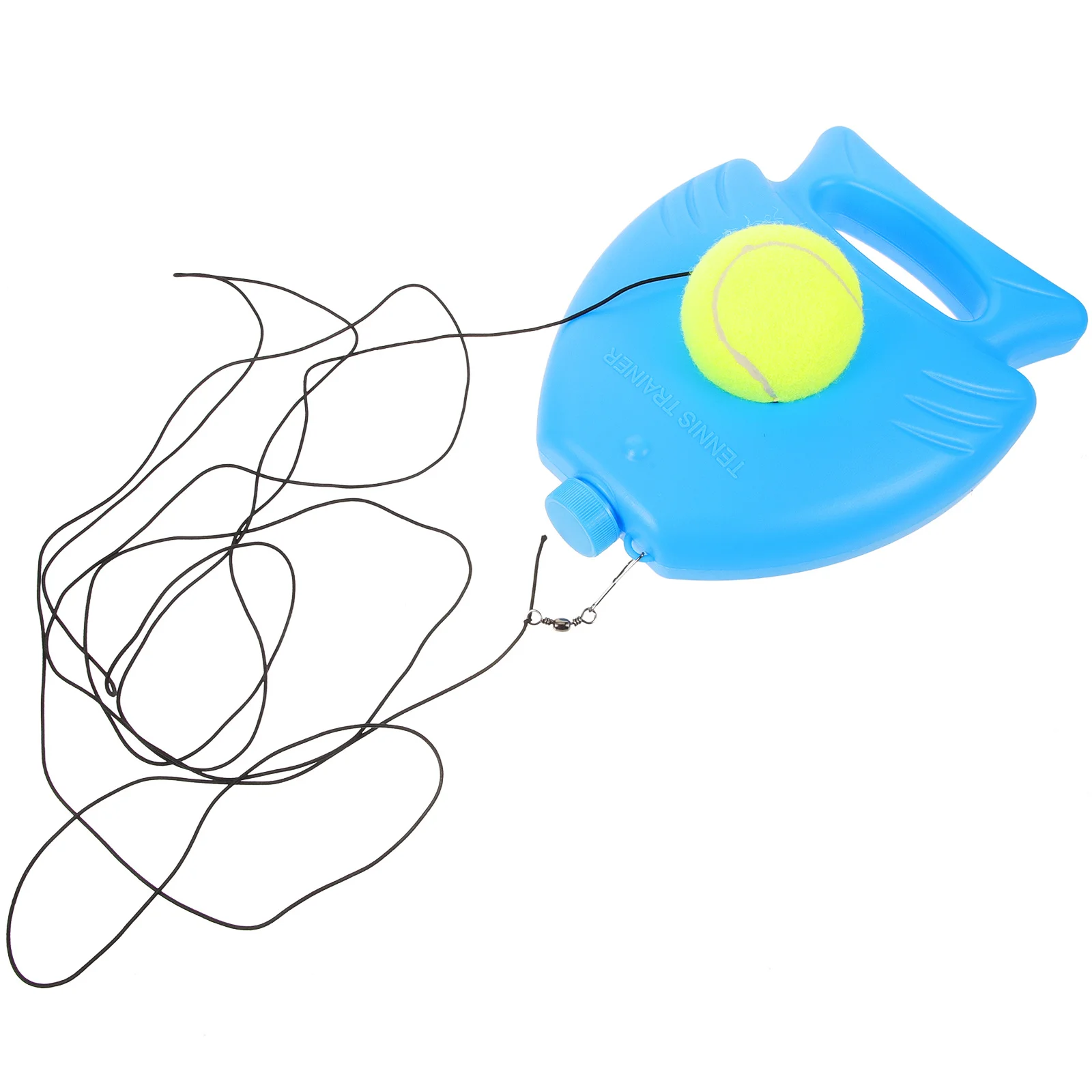 مجموعة واحدة من قاعدة تدريب التنس، أداة ممارسة رياضية خارجية من البلاستيك المتين للتدريب على التنسيق بين اليد والعين