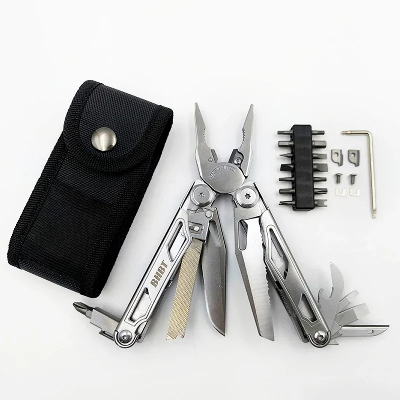 BHBT Multitools Diy Multi Tool Multi-tool Folding Knife Scissor Cutter EDC Survival Gear Manual Multifunctional Plier