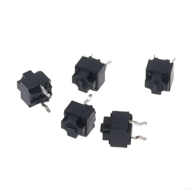 Y08D 5pcs botón interruptor cuadrado del mouse original EVQP0E07K BAOLEI THARK IE4.0 SPOTS NEGROS 6X6X7.45