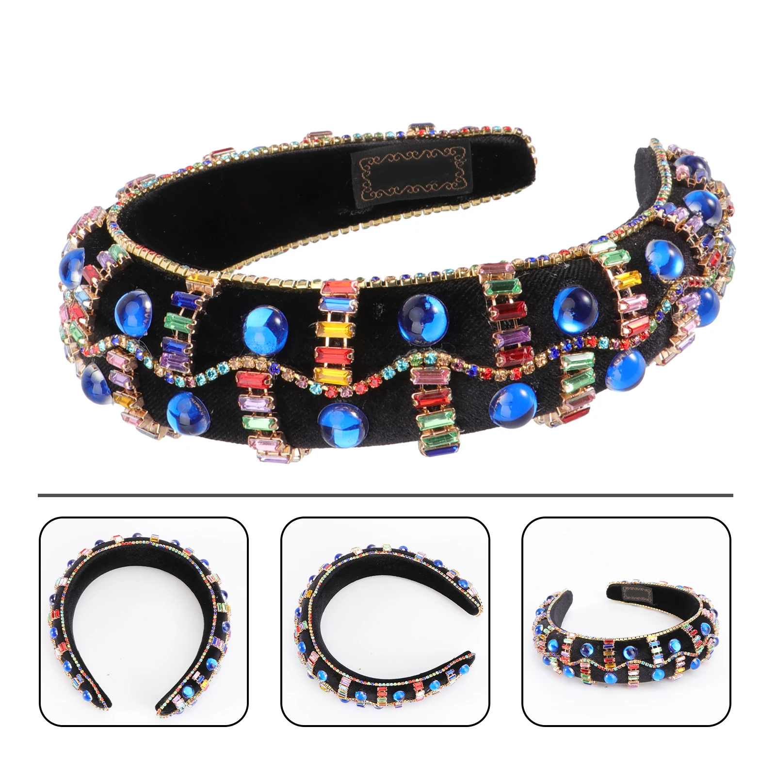 

1pc Retro Hair Hoop Headband Fashion Costume Decoration Face Washing Spa Makeup Party Cosplay Photo Prop Performance Headdress