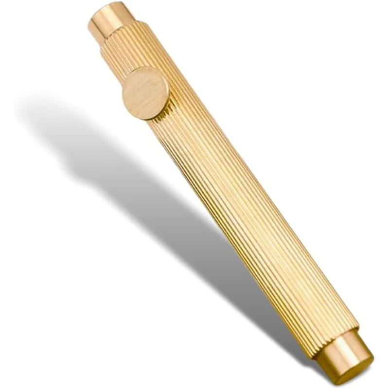 

AP-Mini EDC-латунная карманная ручка, маленькая короткая и компактная винтажная шариковая ручка для путешествий, подарочная ручка с 4 стержнями