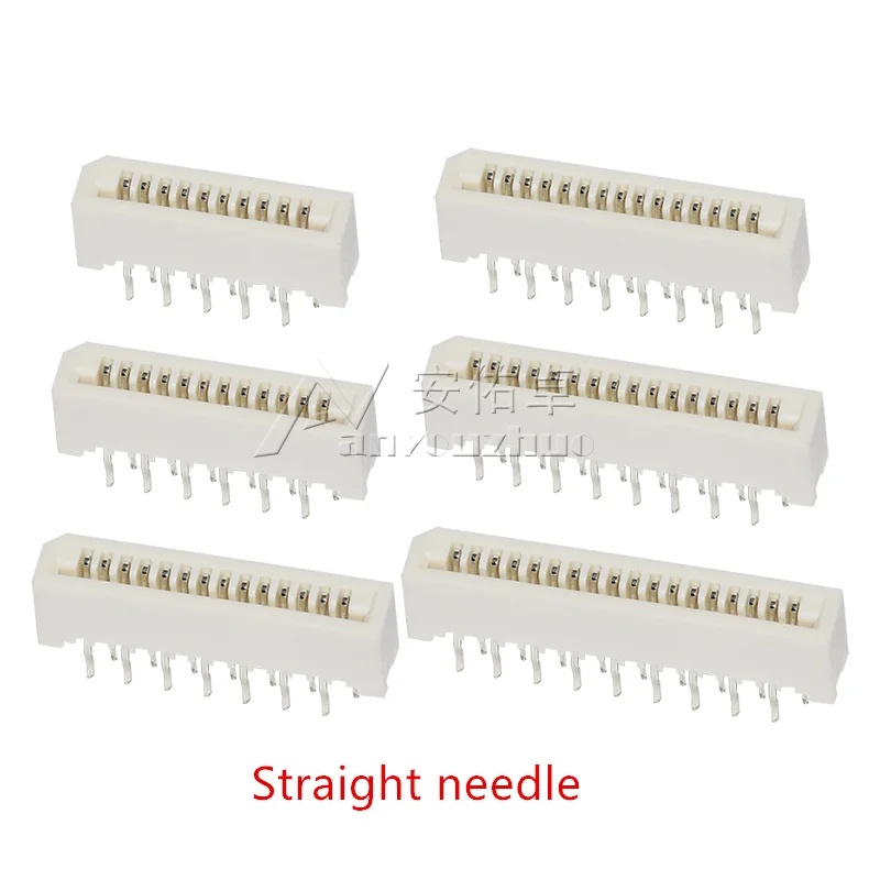 10 Stuks 1.0Mm Fpc/Ffc Connector Lcd Flexibele Platte Kabel Socket Dubbele Rij 4/5/6/7/8/9/10/11/12/14/16/18/20/22/24/26/28/30/31 Pin