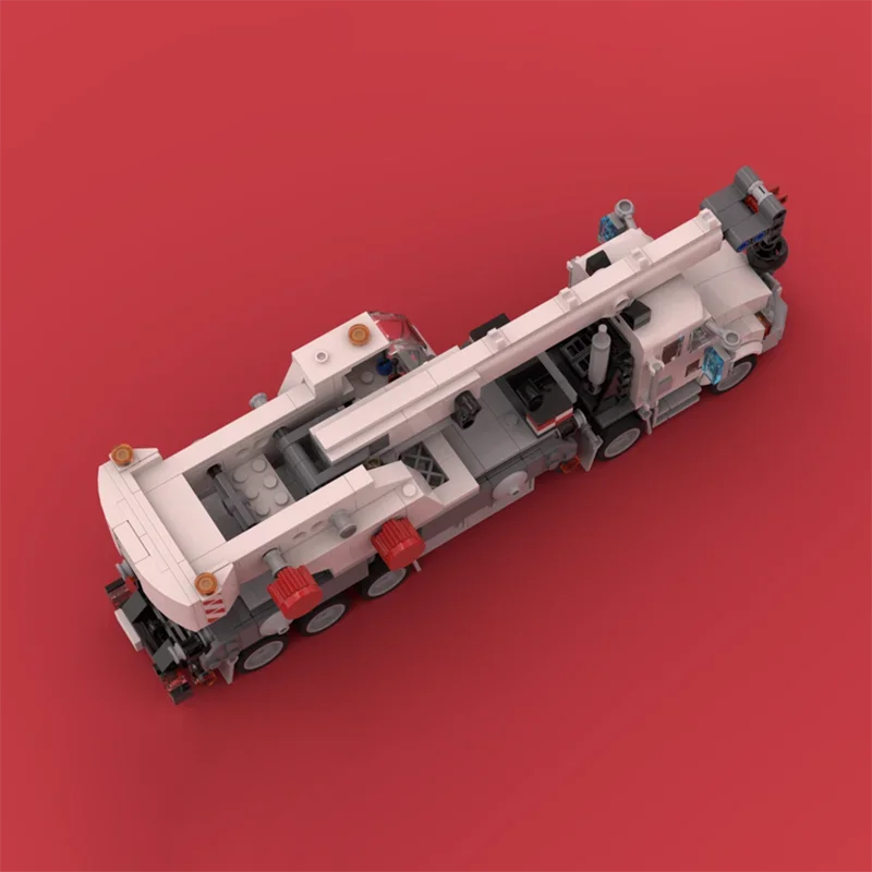 Stadsauto's Moc Bouwstenen Zware Kraanwagen Model Technologie Modulaire Blokken Kerst Speelgoed DIY Sets Montage Geschenken