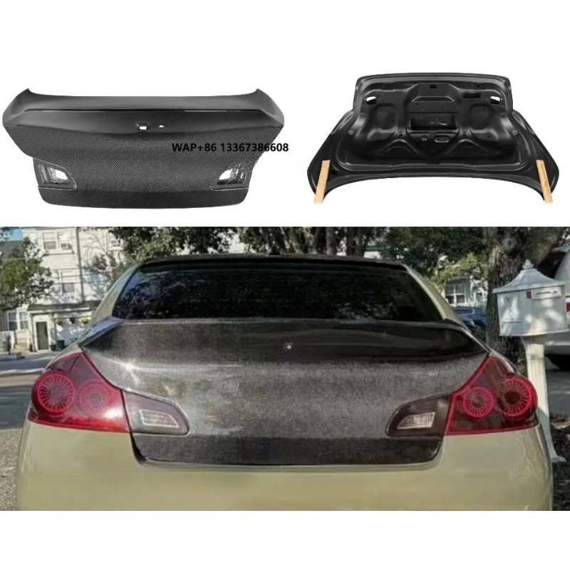 

Крышка багажника G37 для седана G37, высококачественная карбоновая задняя дверь багажника