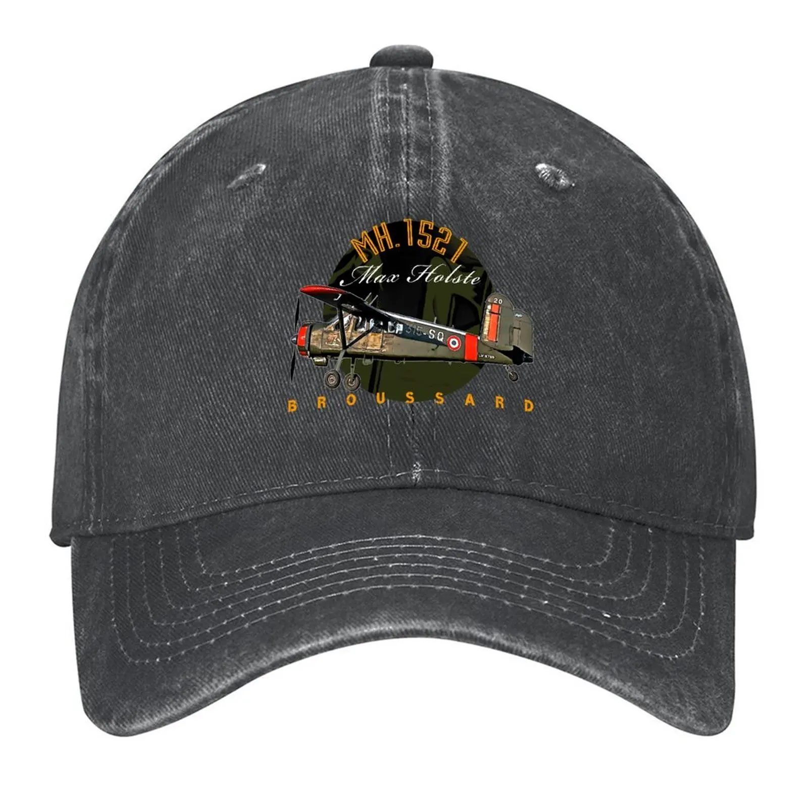 

Max Holste MH.1521 Broussard Aircraft Baseball Cap Dropshipping fashionable Sunscreen fishing hat Men's Luxury Women's