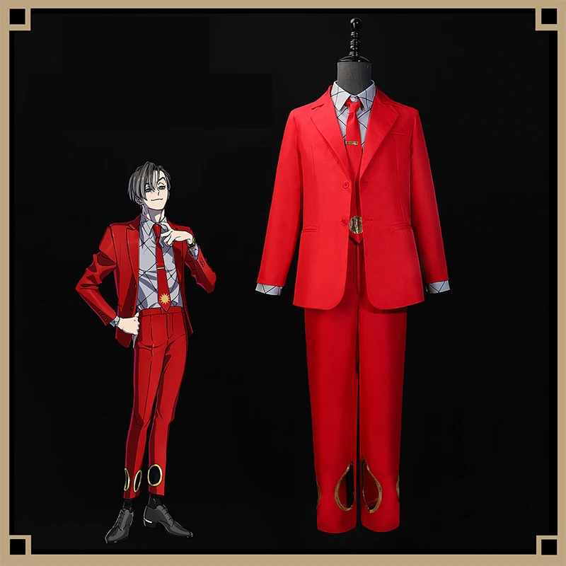 

Chris Cosplay Costumes Anime HIGH CARD Redgrave Uniforms Role Play Halloween Christmas Carnival Dressing For Man