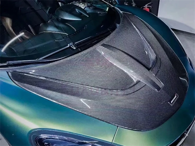 تستخدم لـ McLaren 720s N Style طقم هيكل السيارة الأمامي المستخدم لـ McLaren 720s كوبيه ألياف الكربون الجافة غطاء صندوق السيارة الأمامي طقم الجسم