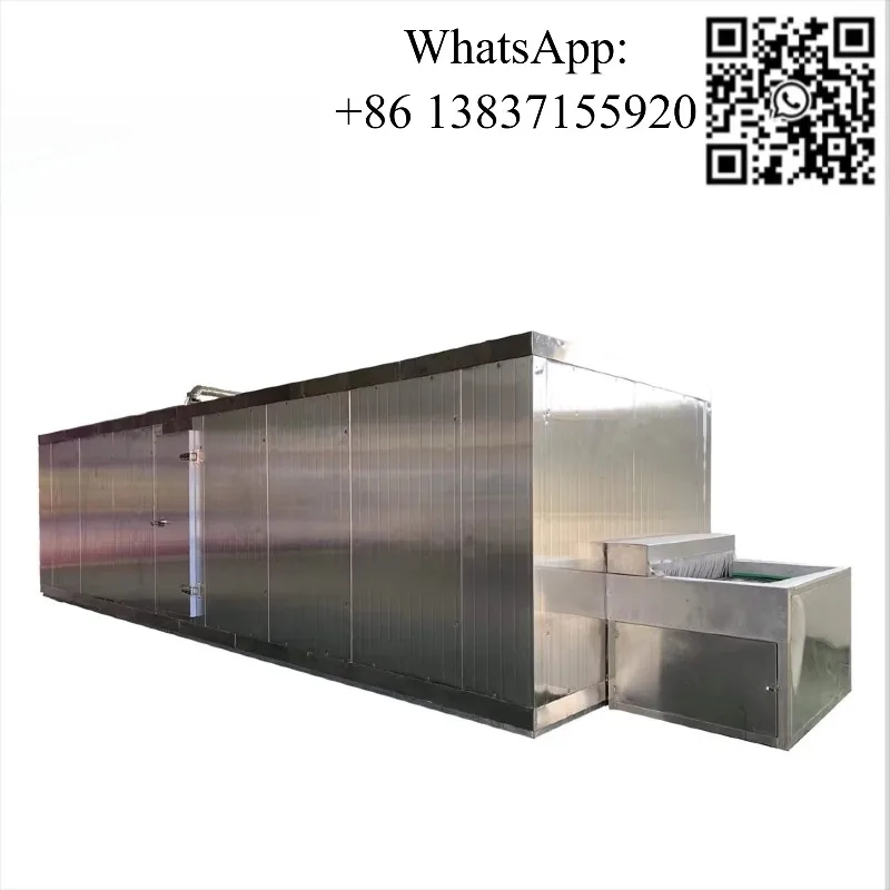 Customized  Tunnel Freeze Machine Air Blast Tunnel Freezer Individual Quick Freezing Freeze Tunnel