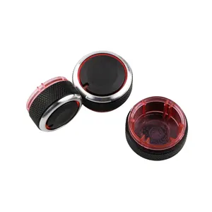 Aluminum Alloy Air Conditioning button, AC button, button on heat control, VW Polo 2002-2013, 2014, MK4, MK5, 9n, 9n3, 6R, 3pcs Main Sales Command Air Conditioning Polo - №4