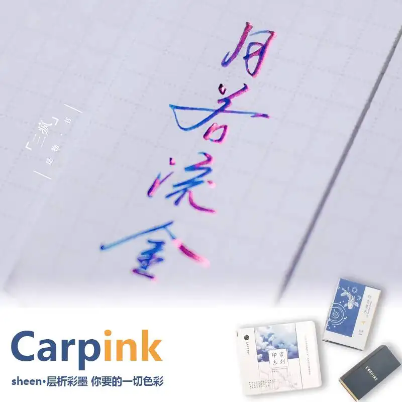 Carpink Non-Carbon Fountain Pen Ink Chromatography Gradient Color Ink Bottle 20ml