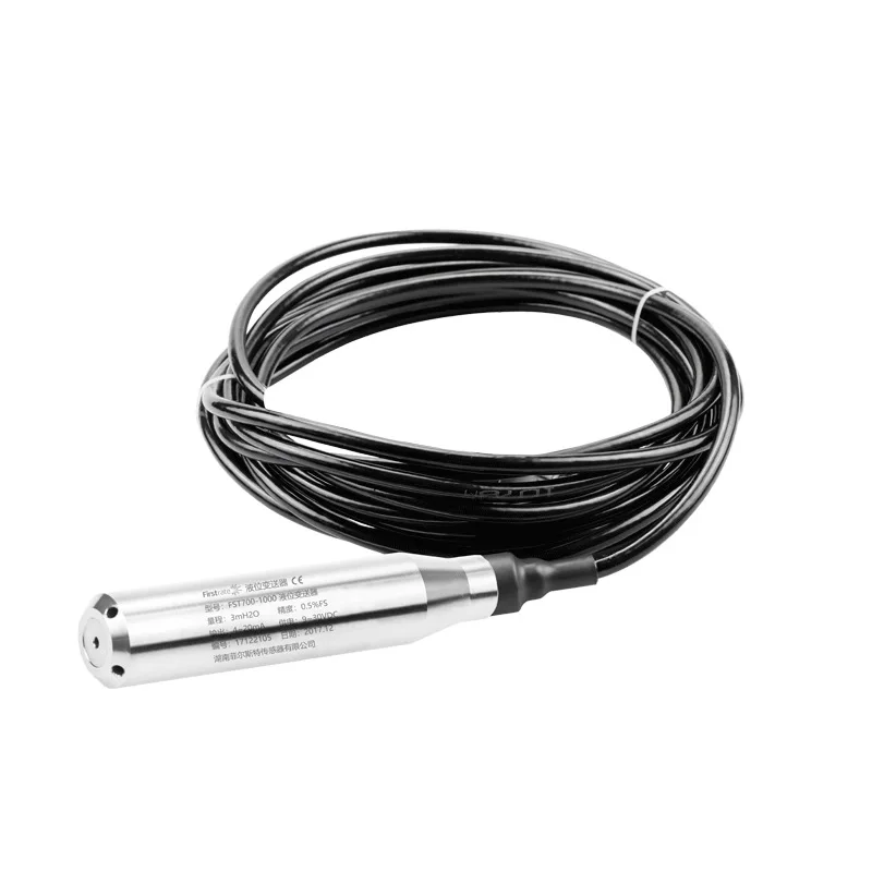 

liquid Water Level Sensor Transmitter 306L Stainless steel 4-20mA 0-10V 0-5V Probe Hydrostatic Level Transmitter for Water Tank