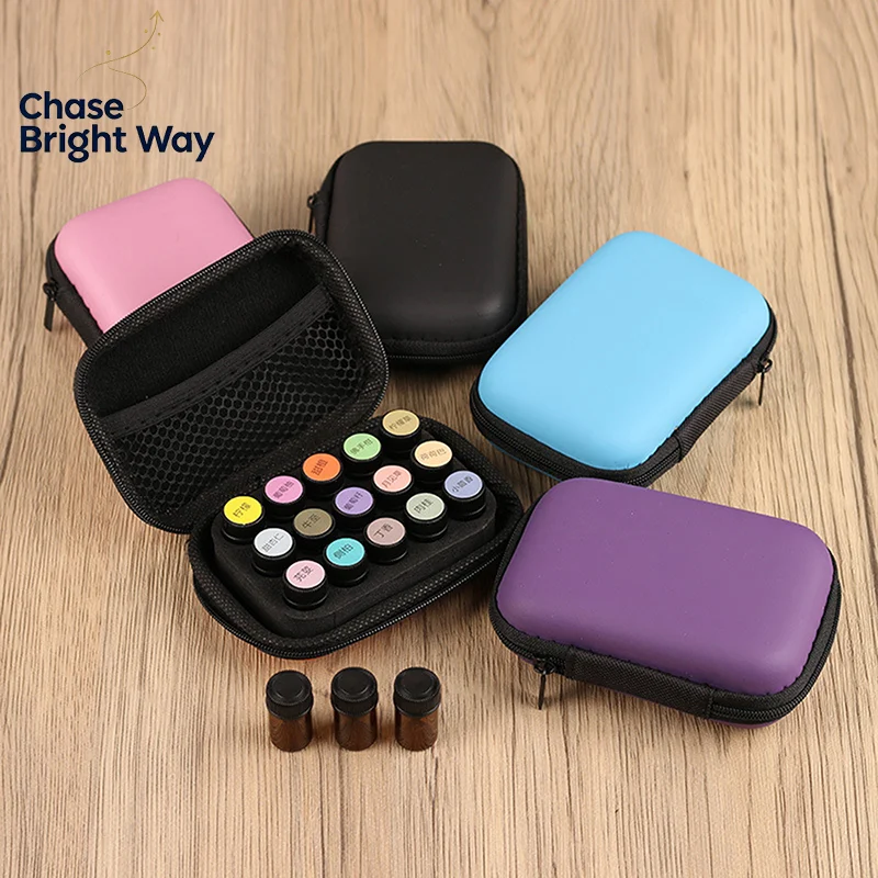 15 Slots 1ML 2ML 3ML Essential Oil Case For Young Living Roller Bottles Storage Bag Holder Portable Perfume Hanging Organizer