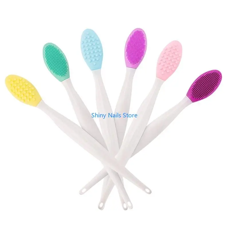 

Silicone Exfoliating Lip Brush Double-sided Lip Brush Soft Cleaning Tool