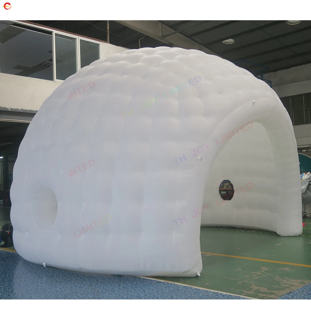 4M/5M/6M Dia สีขาวเต็นท์โดมพอง Windows Air Inflatable Stage เต็นท์คอนเสิร์ตเต็นท์สําหรับขาย