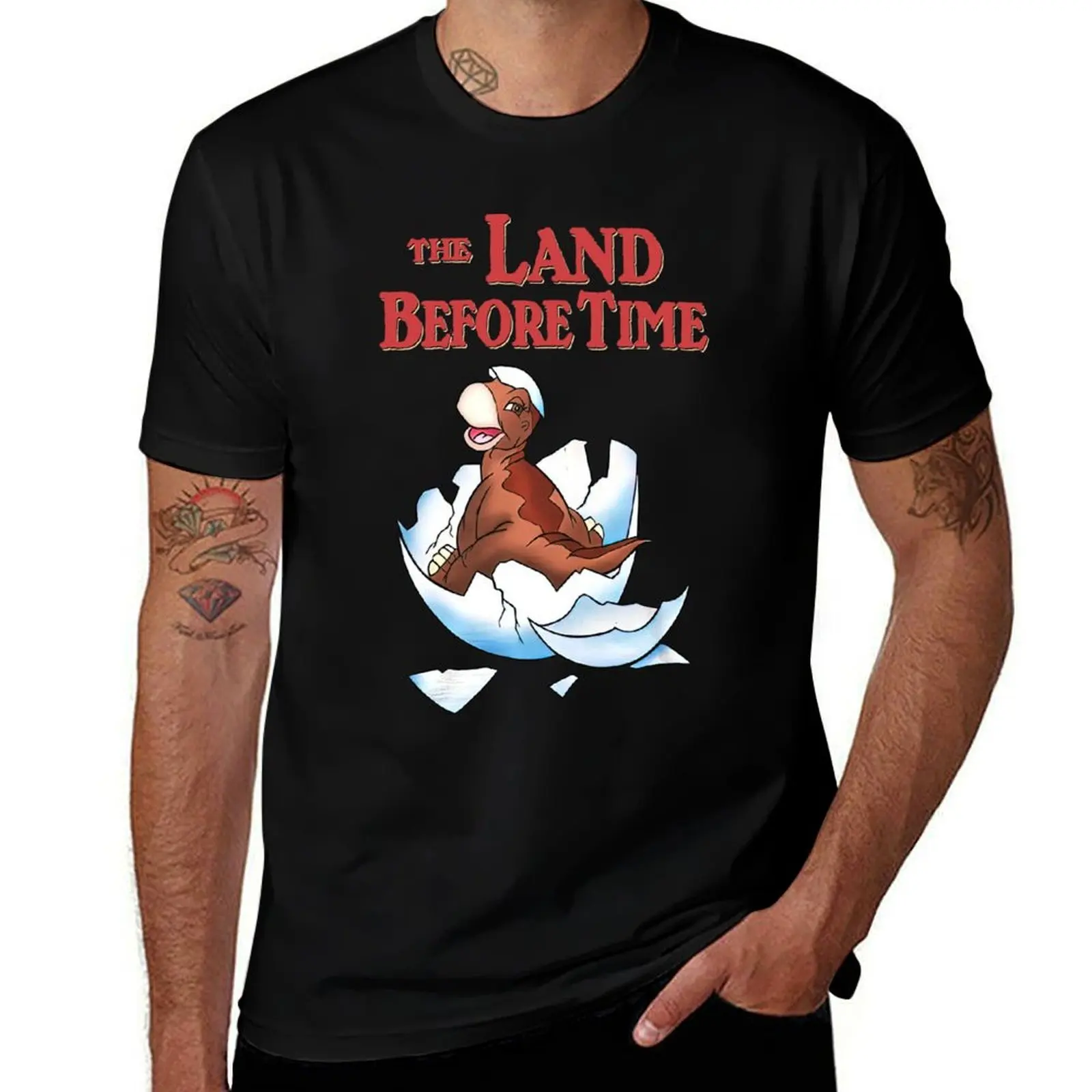 Hatching Egg Land Before Time T-Shirt Plus Size Short Sleeve T-Shirt