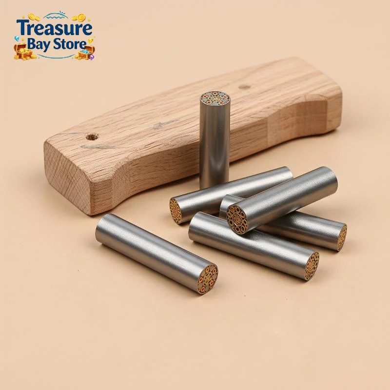 5/6mm Mosaic Pin Rivets for Knife Handle Patch Screw Brass Mosaics Rivets Nail Steel Tube Slingshot Patch Rivet Length 30mm