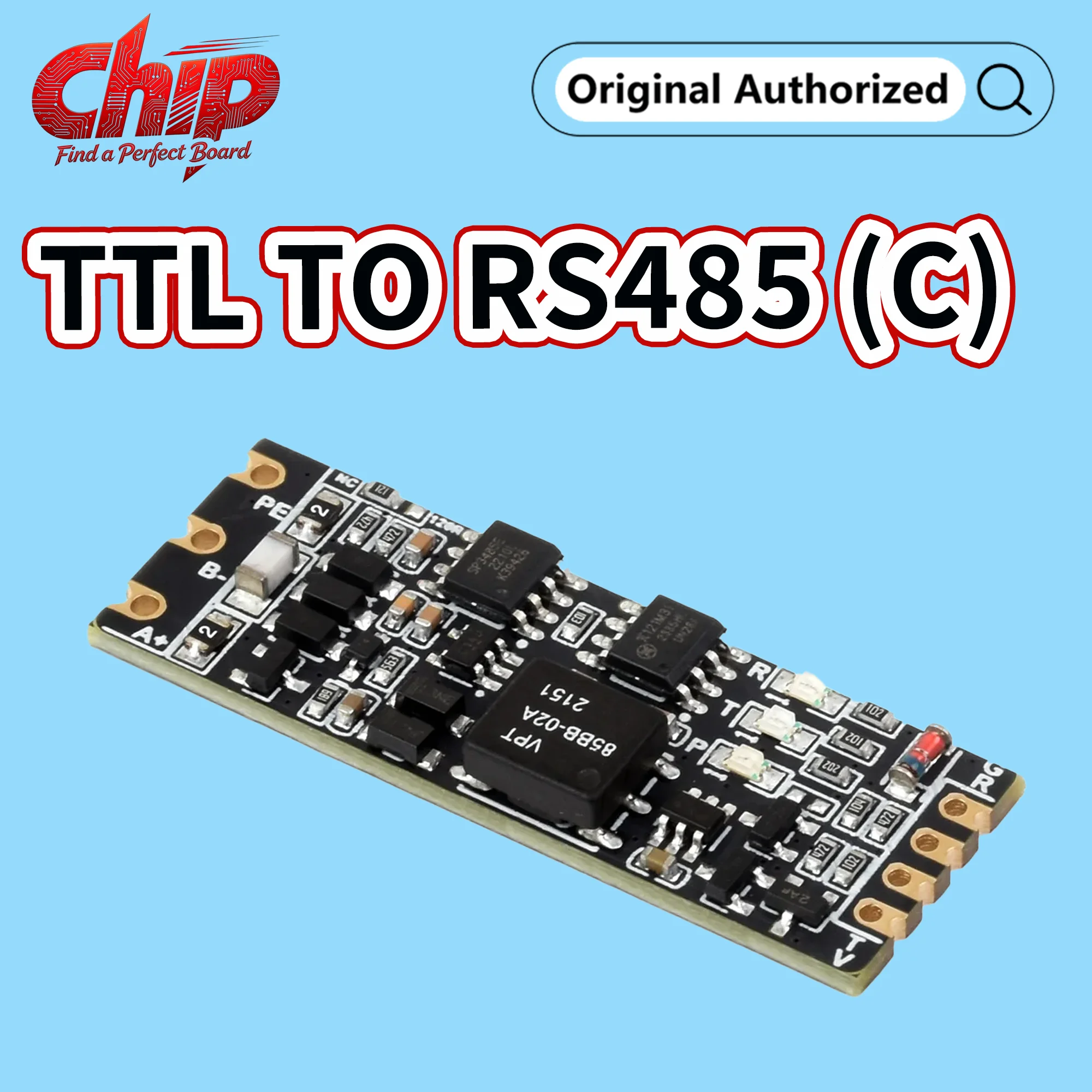 TTL To RS485 (C) Galvanic Isolated Converter, Half-Duplex Communication, Lightningproof & Anti-Surge, Multi-Isolation
