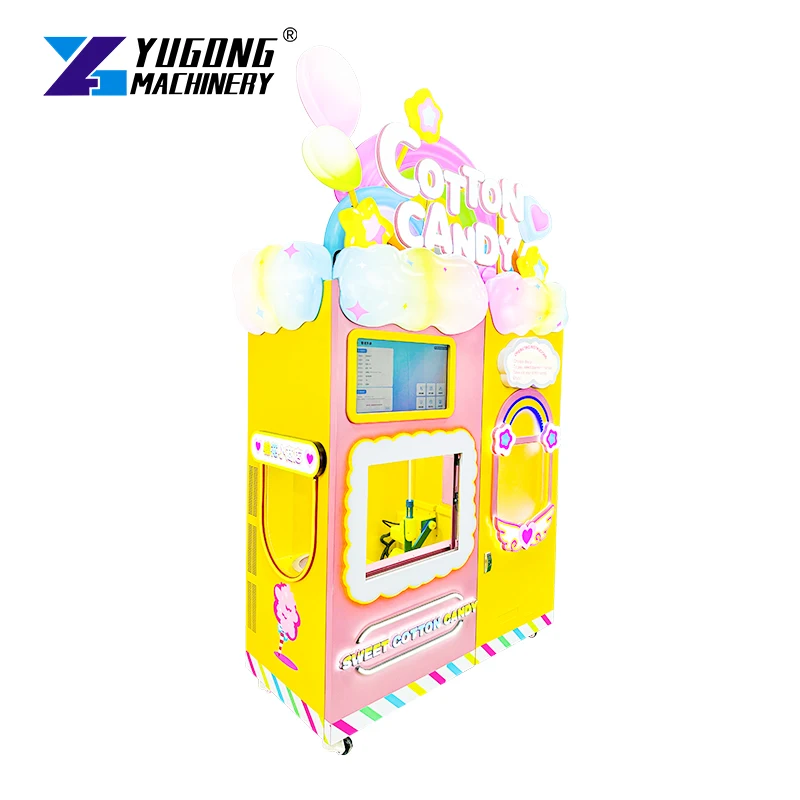 Новый робот Zuckerwatte Candy Cotton Robot Barbapapa Machine Mquina De Faze Salgados Nostalgia