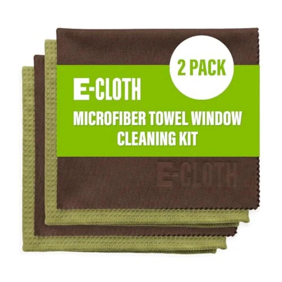 

Microfiber Window Cleaning Cloth Kit - Glass Cleaning Cloth for Windows Mirrors Cars Lenses Eyeglasses and More Streak Free Cle