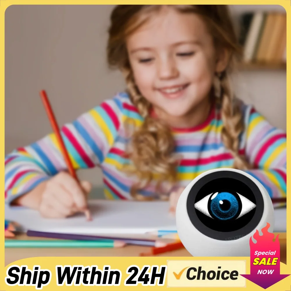 AI Voice Chat Robot No Touch Screen LCD Display Smart Desktop Robot Mini Robot Tabletop Ornaments for Home Office((No Battery)