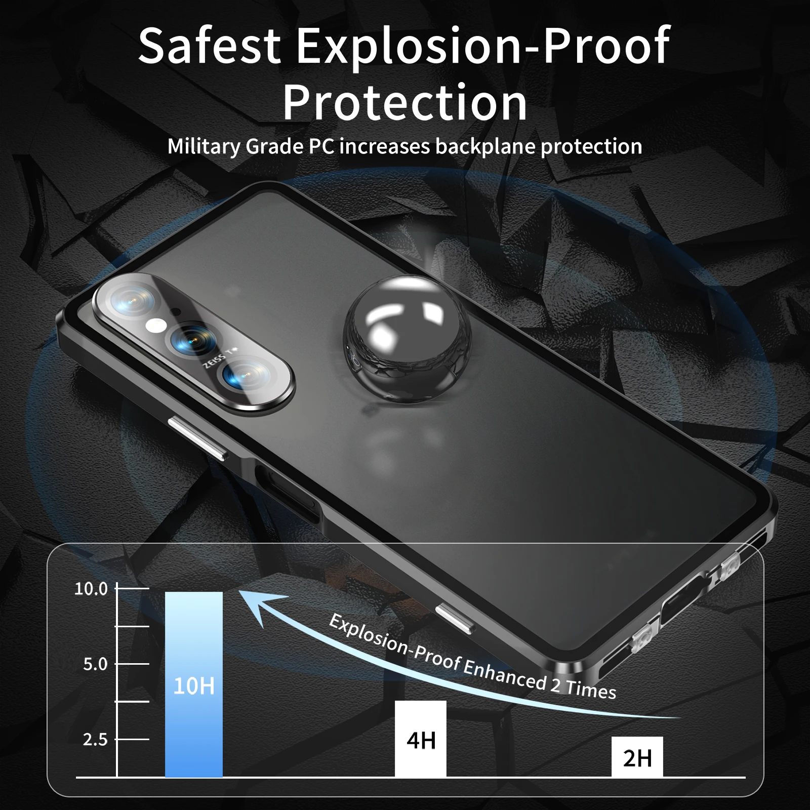 For Sony Xperia 1 VI Case Luxury Glass 360° HD Cover For Xperia 1 V I 1VI Magnetic Cover Shockproof Bumper SonyXperia1VI Funda